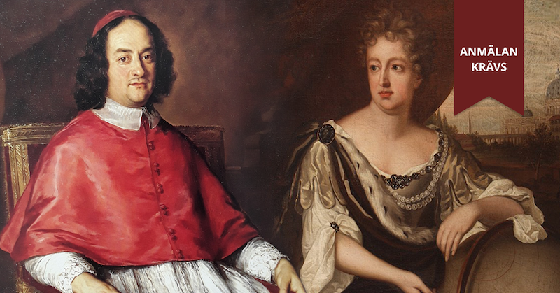 Drottning Christina och Kardinalen Decio Azzolino bredvid varandra